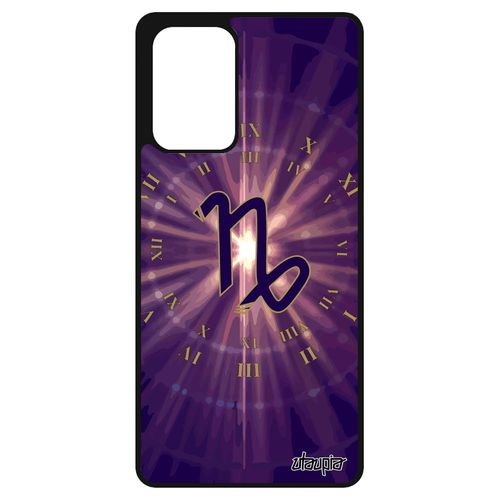 Coque Signe Capricorne Samsung Galaxy A72 Silicone Case Pas Cher Mobile Galaxie Planete De Protection Du Zodiaque Violet Telephone