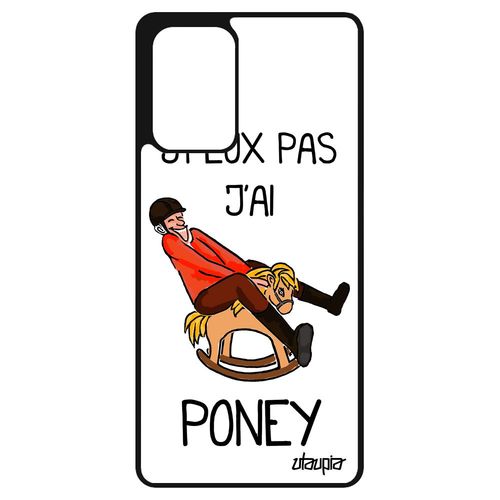 Coque Samsung Galaxy A72 En Silicone J'peux Pas J'ai Poney Comique Pas Cher Cheval De Protection Humoristique Aquaponey Blanc Drole