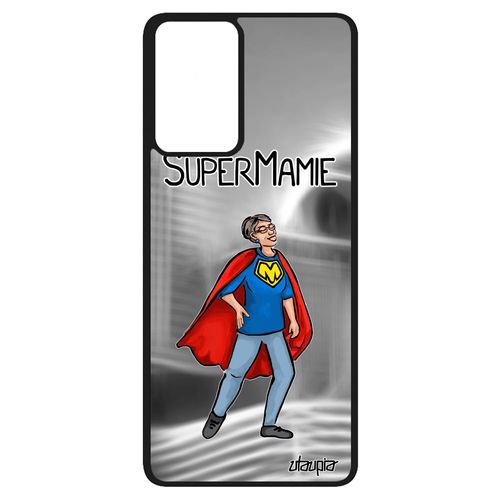 Coque En Silicone Samsung Galaxy A52 Super Mamie Rigide Humour Gris De Protection Alu Heros Bebe Unique Bande Dessinée Humoristique