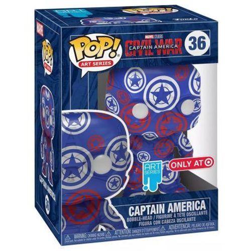 Figurine Funko Pop - Captain America : Civil War [Marvel] N°36 - Captain America Marvel Patriotic Age (56242)