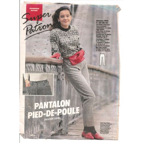 Patron Pantalon Cigarette