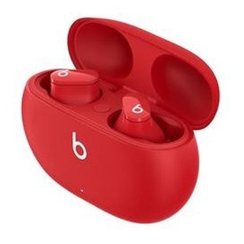 Beats Studio Buds - Écouteurs sans fil avec micro - intra-auriculaire - Bluetooth - Suppresseur de bruit actif - Beats rouge