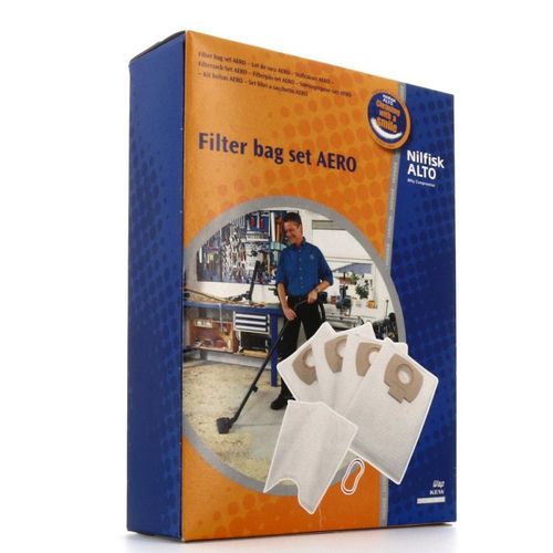 Sacs microfibres par 5 AERO107419590 pour Aspirateur NILFISK