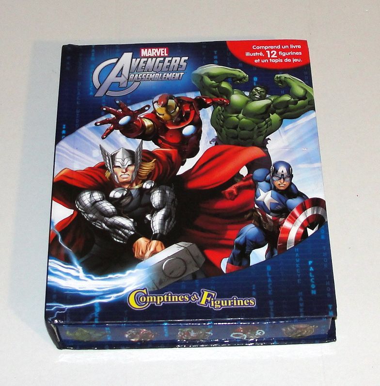 Jeu De Figurines Avengers Rassemblement Comptines Et 12 Figurines Marvel