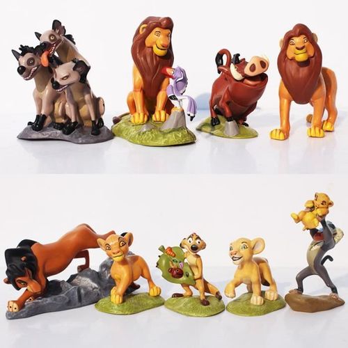 9 Pcs - Lot Le Roi Lion Simba Nala Timon Modèle Figure Pvc Figurines Classic Jouets