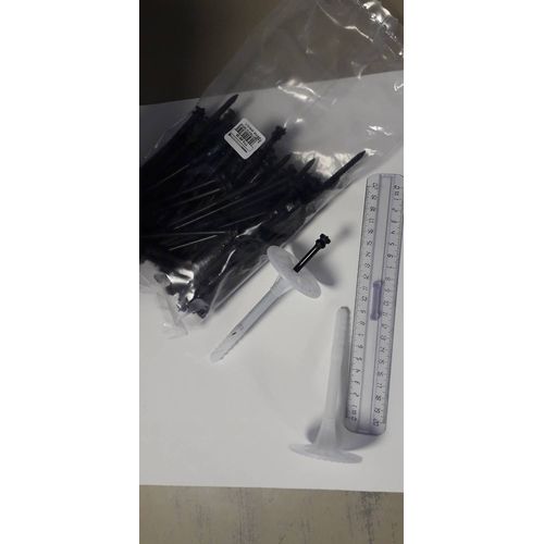 400 Chevilles pour panneau isolant avec goupille en plastique 100mm x 900mm