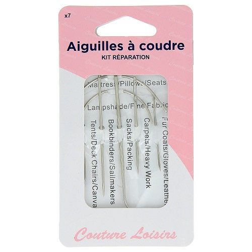 Aiguilles À Coudre Gros Travaux - Tailles Assorties - Kit Réparation (7 Pièces) Mercerie Couture Fils Coudre Broderie Canevas Points De Croix Loisirs Créatifs Main Travaux Manuels