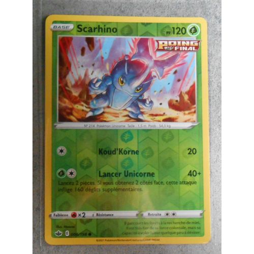 Scarhino Reverse 006/198 - Eb6 - Règne De Glace -Vf