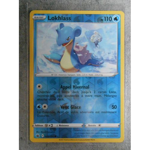 Carte Pokemon Lokhlass Reverse 029/198 - Eb6 - Règne De Glace - Vf