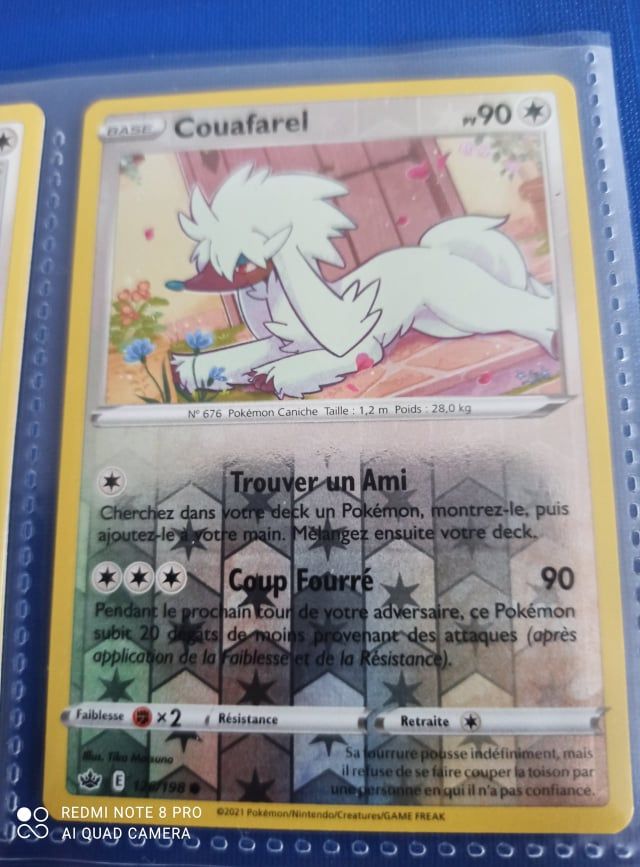 Vendre Carte Pokemon - Couafarel Reverse - 126/198 - Épée Et Bouclier 6 - Règne De Glace - Eb6 - Vf