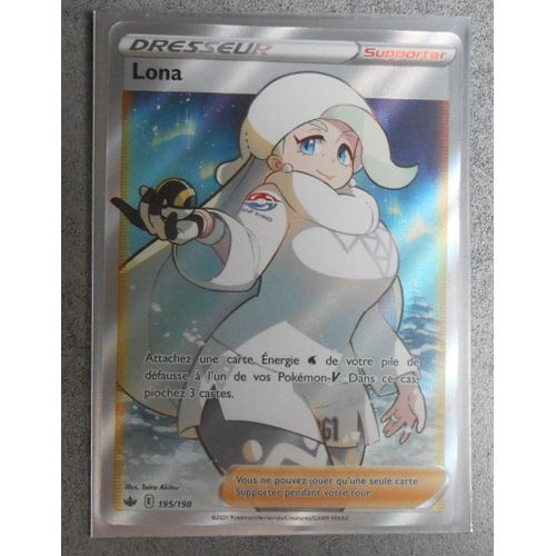 Carte Pokemon Lona Fa 195/198 - Eb6 - Règne De Glace - Vf