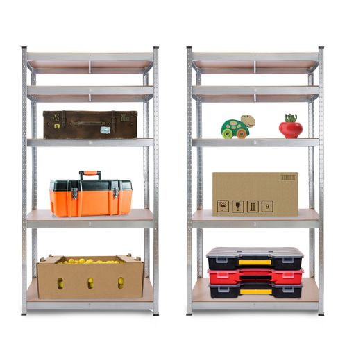 2x Arebos Étagère Robuste 875kg Étagère De Stockage En Sous-Sol 180 X 90 X 30cm