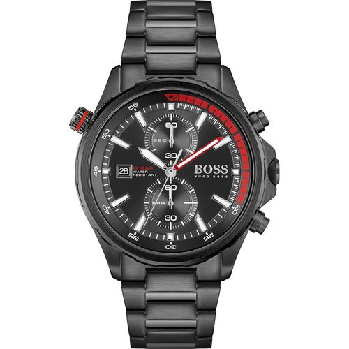 Hugo Boss Montre Noir Chronographe Hommes Globetrotter 1513825