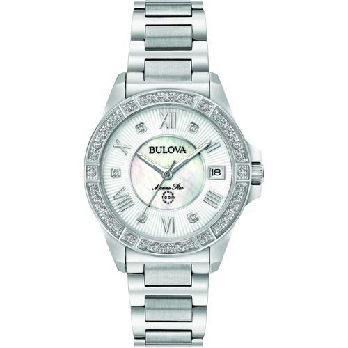 Bulova Montre Argent Analogique Femmes Marine Star 96r232