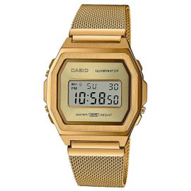 Casio Montre Doré Digital Femmes Vintage A1000mg-9ef