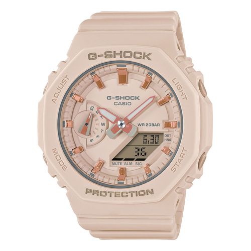 Casio Montre Rose Analogique - Digital Femmes G-Shock Gma-S2100-4aer