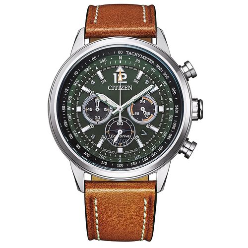 Citizen Montre Marron Chronographe Hommes Pilot Ca4470-15x