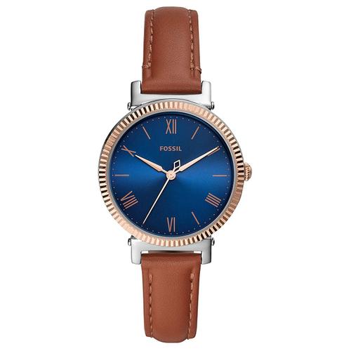 Fossil Montre Marron Analogique Femmes Daisy Es4795