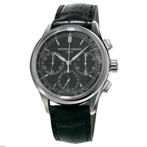 Frédérique Constant Montre Noir Chronographe Hommes Flyback Fc-760dg4h6