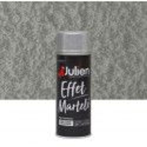 Peinture aérosol Julien effet métal martelé gris alu 400ml