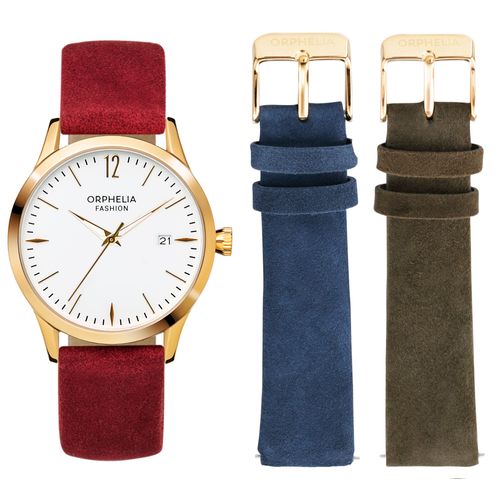 Orphelia Fashion Montre Multicolore Analogique Femmes Suede Of714888