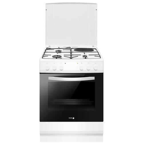 Cuisinière Mixte Fagor FACM1001B-1 60 x 60 cm - 3 foyers gaz + 1 électrique blanc