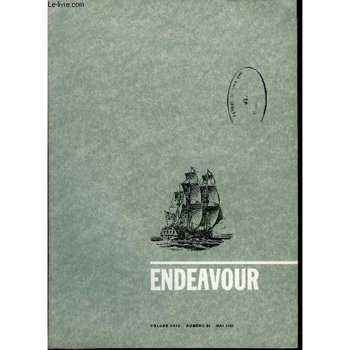 Endeavour Volume Xxiv N° 92 - La Formation Scientifique Des Jeunes, L Anisotropie Du Graphite Par A.R. Ubbelohde, La Catalyse Hétérogène Par D.A. Dowden, Induction De La Floraison Par Frank B.(...)