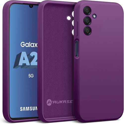 Coque Pour Samsung Galaxy A25, Coque Samsung A25 5g, Housse En Silicone De Qualité, Protection Avec Microfibre Douce Antichoc, Etui Pour Sil Violet, Samsung A25 5g