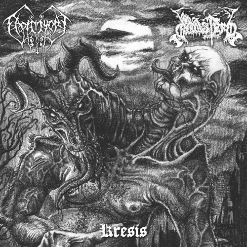 Kresis : Withered By Death (Flétri Par La Mort) / Dødsferd [Side A] + Khímaira Atomos / Fhoi Myore [Side B]. - Disque Vinyle 2 Titres