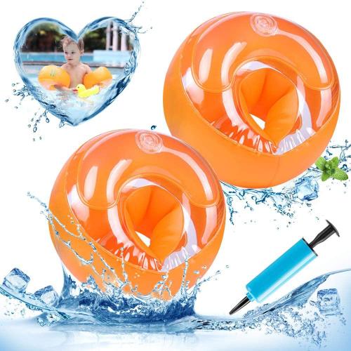 Brassard Enfant Piscine Pour Piscine Et Plage Junior, Orange - Anneaux De Poids Recommandé 6-20 Kg