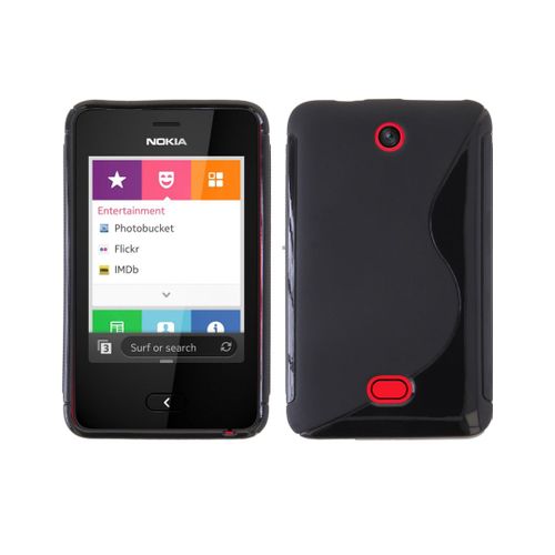 Coque Housse S-Line Nokia Asha 501 Noir