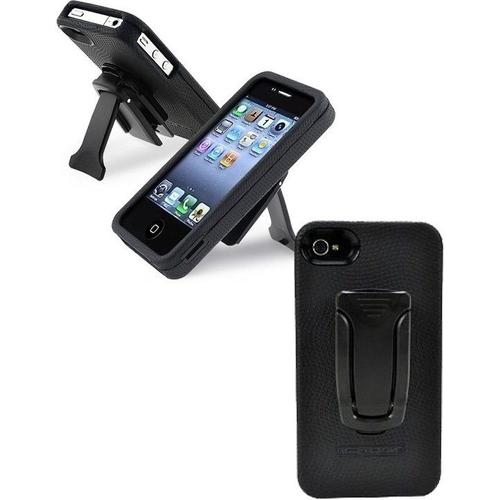 Coque Body Glove Snap-On Noire Pour Iphone 4s/S Avec Clip Ceinture Et Béquille