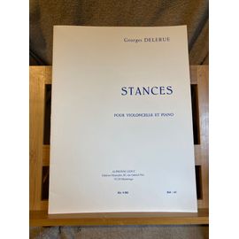 Georges Delerue Stances Pour Violoncelle Et Piano Partition Éditions Leduc