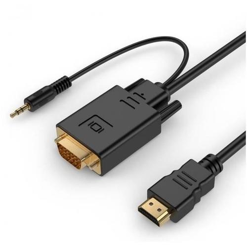 LINEAIRE Câble HDMI mâle - VGA + Audio mâle - 1.80 m