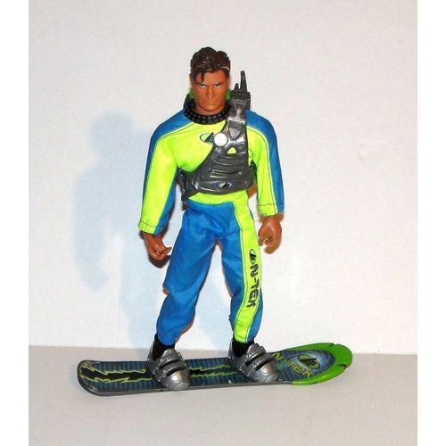 Figurine Action Man Snowboard N Teck Articulé Vintage 30 Cm