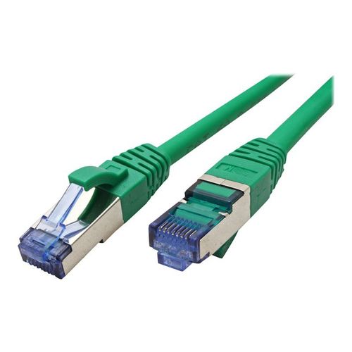 VALUE - Cordon de raccordement - RJ-45 (M) pour RJ-45 (M) - 5 m - SFTP, PiMF - CAT 6a - sans halogène, moulé, sans crochet, bloqué - vert