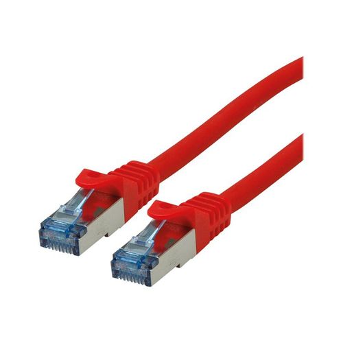 Roline - Cordon de raccordement - RJ-45 (M) pour RJ-45 (M) - 5 m - SFTP - CAT 6a - rouge