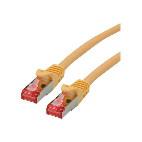 Roline - Cordon de raccordement - RJ-45 (M) pour RJ-45 (M) - 1.5 m - SFTP, PiMF - CAT 6 - sans halogène, moulé, bloqué - jaune