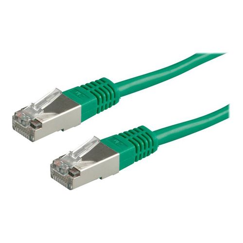 VALUE - Cordon de raccordement - RJ-45 (M) pour RJ-45 (M) - 50 cm - SFTP, PiMF - CAT 6e - moulé, bloqué - vert