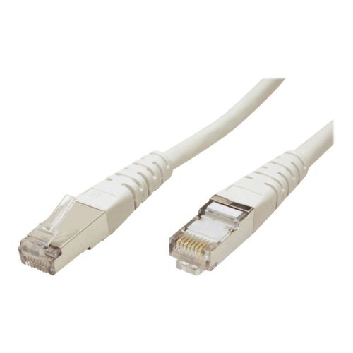Roline - Cordon de raccordement - RJ-45 (M) pour RJ-45 (M) - 1.5 m - SFTP - CAT 6e - moulé, bloqué - gris