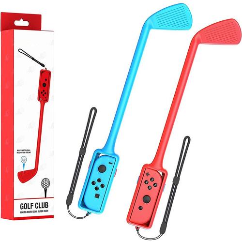 Switch Club De Golf Pour Mario Golf Super Rush, Accessoires Bâtons De Golf Mario, 2 Pièces