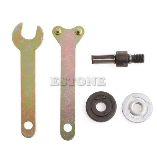 Perceuse à trous M10/16mm, meuleuse d'angle, adaptateur de mandrin, support de disque, Kit de clé,