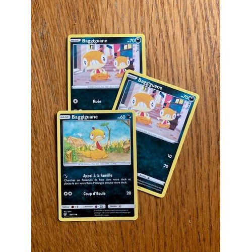 (1091) 3x Baggiguane (Pokemon)