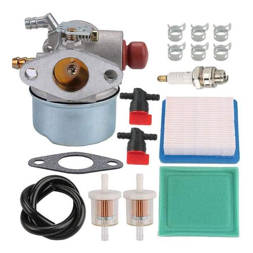 Carburateur filtre à Air tuyau de carburant pour Tecumseh 640017 moteur tondeuse motoculteur