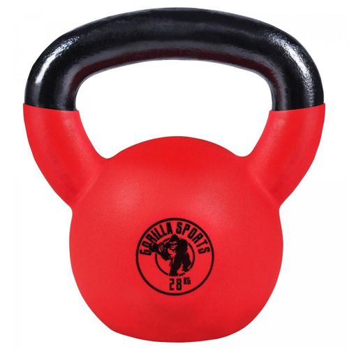 Gorilla Sports - Kettlebell Avec Revêtement Néoprène - De 2 Kg À 32 Kg - Poids : 28 Kg