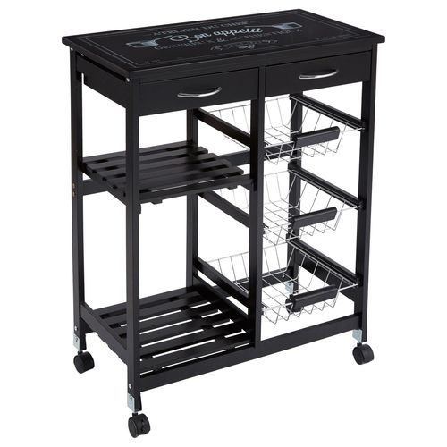 Desserte De Cuisine Gustaf - H. 61 Cm - Noir