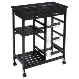 Desserte De Cuisine Gustaf - H. 61 Cm - Noir