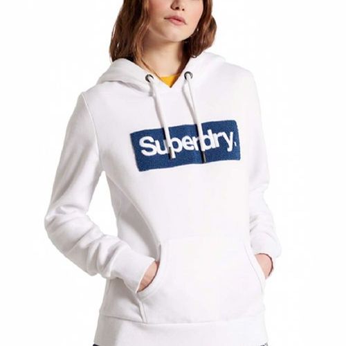 Sweat Superdry Core Logo Femme Blanc