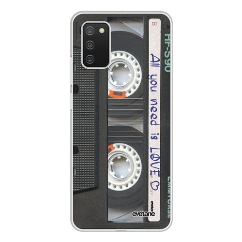 Coque Samsung Galaxy A02s Silicone Transparente Cassette Ultra Resistant Protection Housse Motif Ecriture Tendance Evetane