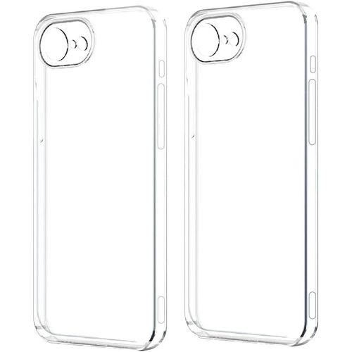 2 Pièces Coque Transparente Pour Iphone 7/8 / Se 2020/2022, Anti-Jaunissement, Coque Silicone Avec Absorption Des Chocs Et Anti-Rayures, Housse Etui Silicone Gel Tpu Transparente Protection